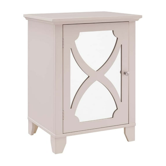 Linon Small Cabinet with Mirror Door, Multiple Colors