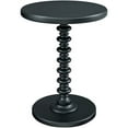 thumbnail image 1 of Linon Spectrum 18.5" Round Spindle Accent Table in Black Painted Wood, 1 of 8