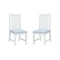 thumbnail image 1 of Linon Stanton Dining Chairs, Set of 2, White Finish with Light Blue Fabric, 1 of 10