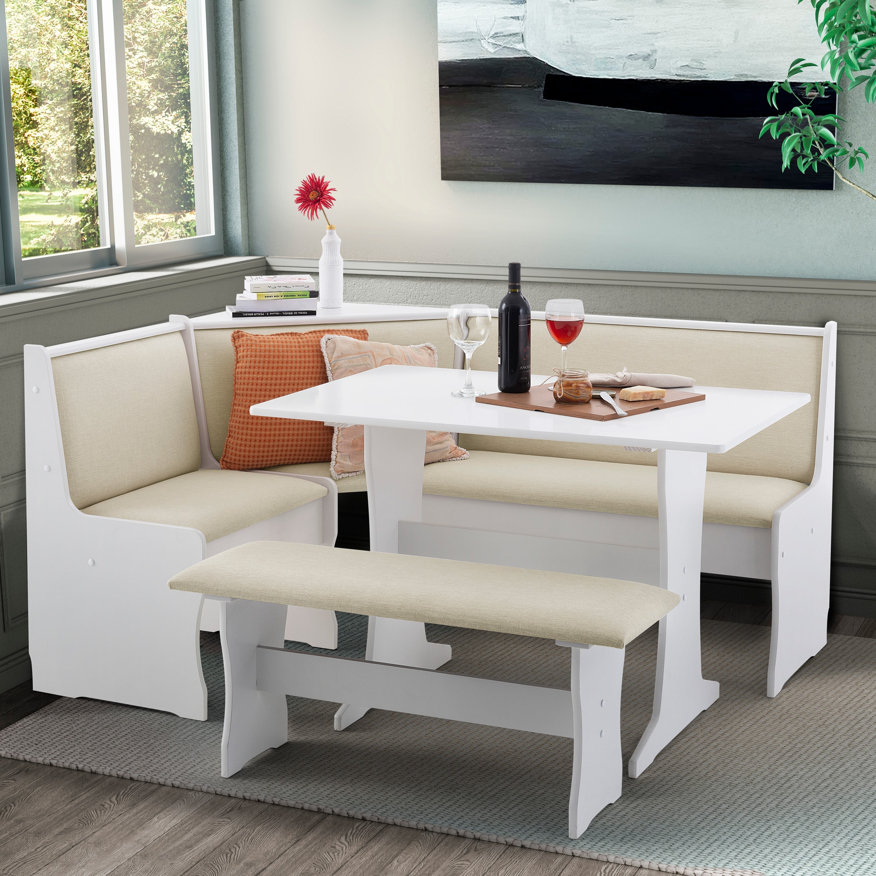 Corner dining online set with storage