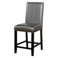 thumbnail image 1 of Linon Stevie Counter Stool, Pewter, 24 inch Seat Height, 1 of 5