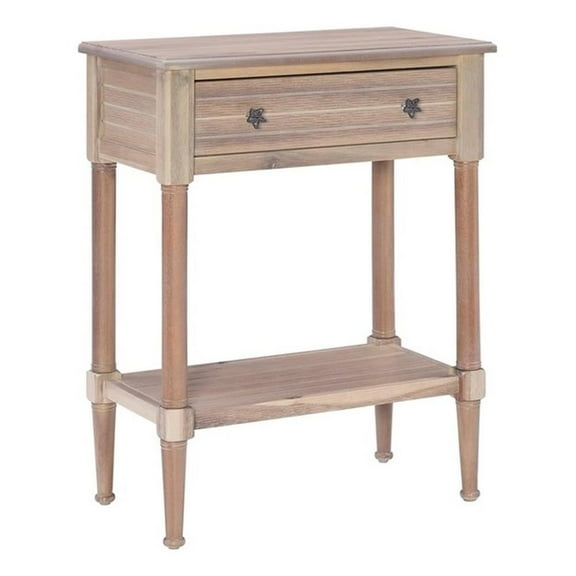 Linon Styers Wood Accent Table in Natural