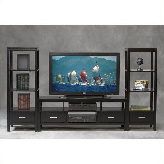 Linon Sutton Black Plasma TV Center for TVs up to 54 inches