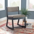 thumbnail image 1 of Linon Sutton Modern 2-Position Sled Base Lounge Chair, Beechwood with Stone Fabric, 1 of 9