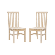 Linon Talley Dining Chairs, Set of 2, Unfinished