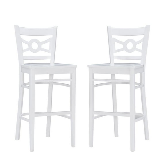 Linon Teresa Barstool White Set Of 2