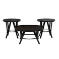 thumbnail image 1 of Linon Thorne 3 Pc Round Metal and Wood Occasional Table Set in Charcoal, 1 of 8