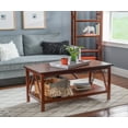 thumbnail image 1 of Linon Titian Indoor Coffee Table with Shelf, Antique Tobacco, 1 of 9