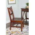 thumbnail image 1 of Linon Titian Solid Pine Wood Dining Chair in Tobacco Brown, 1 of 13