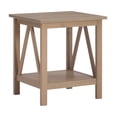 thumbnail image 1 of Linon Titian Indoor End Table with Shelf, 22" Tall, Rustic Driftwood, 1 of 10