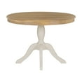 thumbnail image 1 of Linon Tobin Pedestal Dining Table, Natural and White, 1 of 10
