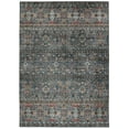 thumbnail image 1 of Linon Home Décor Washable Grant Area Rug or Runner Collection, Teal and Ivory, 3' x 5', 1 of 8