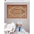 thumbnail image 1 of Contemporary Home Living 2' x 3' Heirloom Area Throw Rug - Cream and Red, 1 of 8