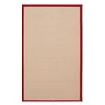 thumbnail image 1 of Linon Athena 4' x 6' Area Rug Natural & Red, 1 of 8