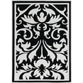 thumbnail image 1 of Linon Capri Rectangular Area Rug in Black and White, 1 of 5