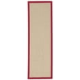 thumbnail image 1 of Linon Home Décor Athena Area Rug or Runner Collection, Natural and Red, 2.5' x 8', 1 of 3