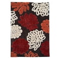 thumbnail image 1 of Linon Trio Area Rug - Chocolate / Garnet, 1 of 3