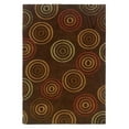 thumbnail image 1 of Linon Trio Rug In Chocolate And Terracotta 1.10 x 2.10 - (8 x 10), 1 of 2