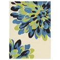 thumbnail image 1 of Linon Home DÃ©cor Trio Area Rug Collection, Ivory and Blue, 5' x 7', 1 of 3