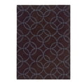 thumbnail image 1 of Linon Trio Briony Polyester 5'x7' Area Rug in Chocolate & Blue, 1 of 5
