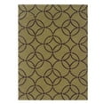 thumbnail image 1 of Linon Trio Briony Polyester 8'x10' Area Rug in Wasabi & Chocolate, 1 of 4