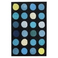 thumbnail image 1 of Linon Trio Collection Hand Tufted Rectangle Rug - Color:Aubergine/Green,Size:5' x 7'-Color:Black/Blue,Size:5' x 7', 1 of 2