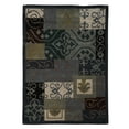 thumbnail image 1 of Linon Trio GardenGate Polyester 8'x10' Area Rug in Blue & Grey, 1 of 6