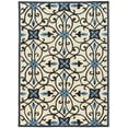 thumbnail image 1 of Linon Trio Gardenia Hand Tufted Polyester 5'x7' Rug in Ivory, 1 of 3