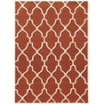 thumbnail image 1 of Linon Trio Geo Hand Tufted Polyester 8'x10' Rug in Rust Orange, 1 of 3