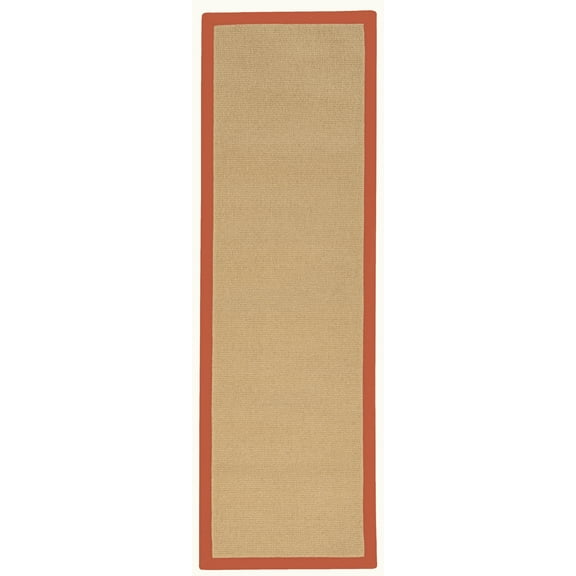 Linon Trio Ikat Hand Tufted Polyester 5'x7' Rug in Brown