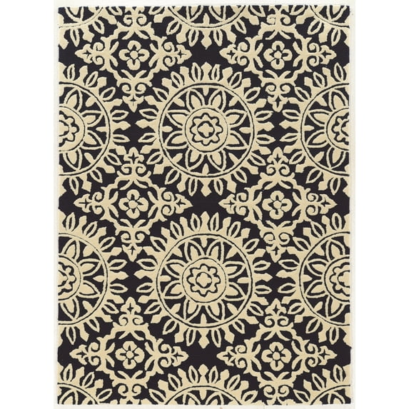 Trio Melinda Navy and Ivory 8X10