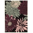 thumbnail image 1 of Linon Trio Mum Hand Tufted Polyester 8'x10' Rug in Black, 1 of 5