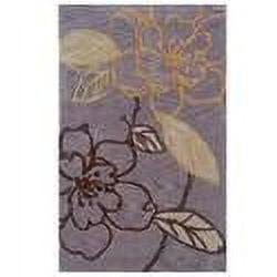 Linon Trio Space Dyed Floral Area Rug