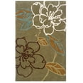 thumbnail image 1 of Linon RUG-TASD0323 1 ft. 10 in. x 2 ft. 10 in. Trio Hand Tufted Area Rug - Thistle & Brown, 1 of 2