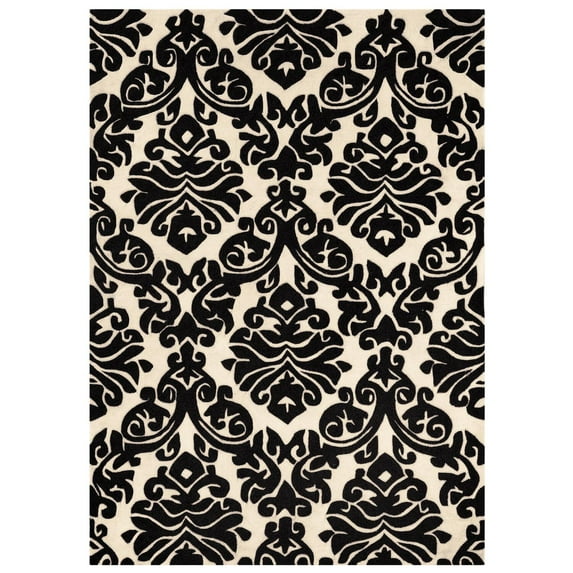 Linon Trio Transitional Area Rug, Black, 1.83' x 2.83'