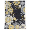 thumbnail image 1 of Linon Tripoli Wildflower Hand Tufted Polyester 2'x3' Rug in Gray, 1 of 6