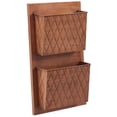 thumbnail image 1 of Linon Two Slot Wall Mailbox, Copper, Cross Hatch, Assembled, 1 of 4