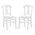 thumbnail image 1 of Linon Vance Wood Commercial Grade Set of Two Dining Chairs in White, 1 of 12