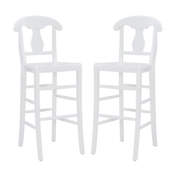 Linon Vander Barstool White Set Of 2