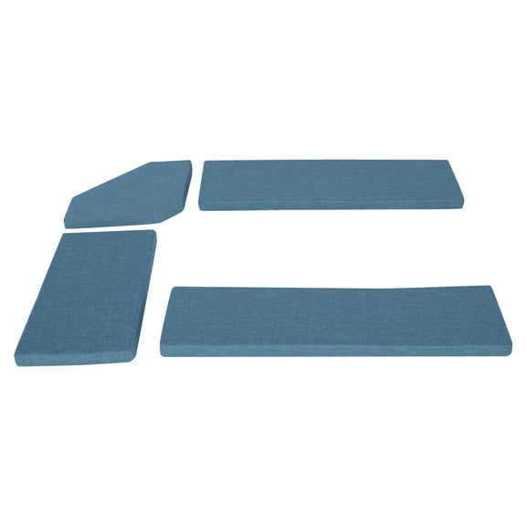 Linon Varden 5-Piece Nook Cushion Set, Blue