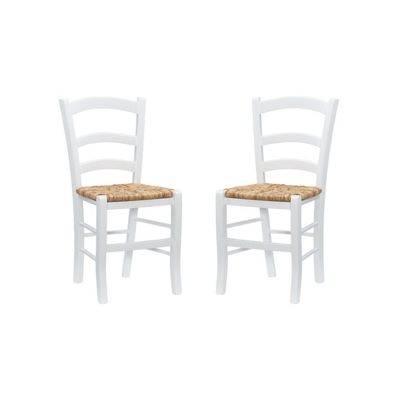 Linon Varney Dining Chair, Set of 2, White