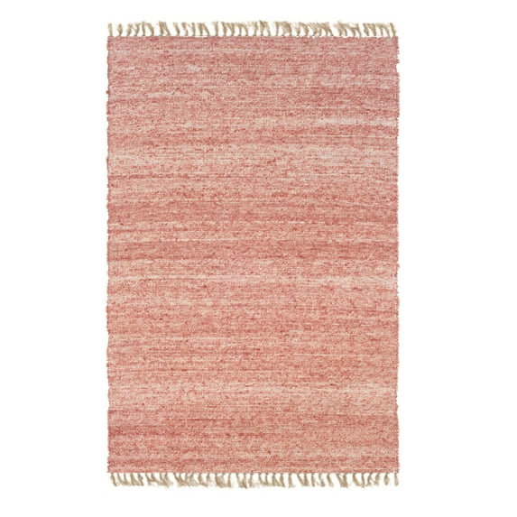 Linon Verginia Berber Red & Natural Area Rug