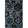 thumbnail image 1 of Linon Vintage KArthur Power Loomed Microfiber Polyester 9'x12' Rug in Navy, 1 of 3