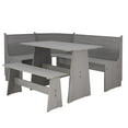 thumbnail image 1 of Linon Waldron Corner Nook Set Grey Kit, 1 of 19