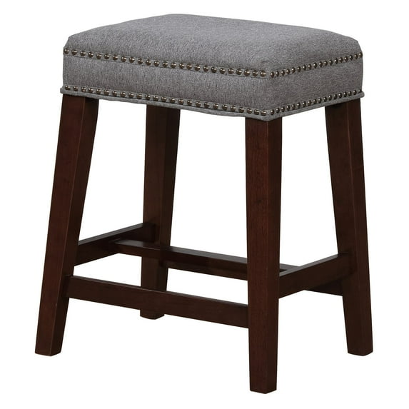 Linon Walt Gray Counter Stool