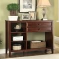 thumbnail image 1 of Linon Wander Media Stand Anywhere Table, Cherry Finish, 36 inches tall, 1 of 3