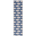 thumbnail image 1 of Linon Home Décor Washable Seabourne Area Rug or Runner Collection, Ivory and Blue, 2' x 8', 1 of 8