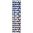 thumbnail image 1 of Linon Washable Shailley Polyester 2'x8' Rug in Ivory, 1 of 18