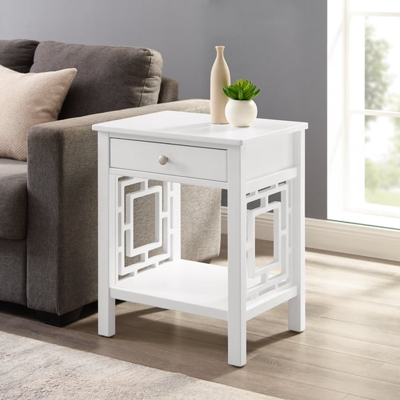 Linon Whitley One-Drawer End Table, Multiple Finishes