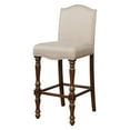 Linon Willow Bar Stool, Brown, 30.5 inch Seat Height